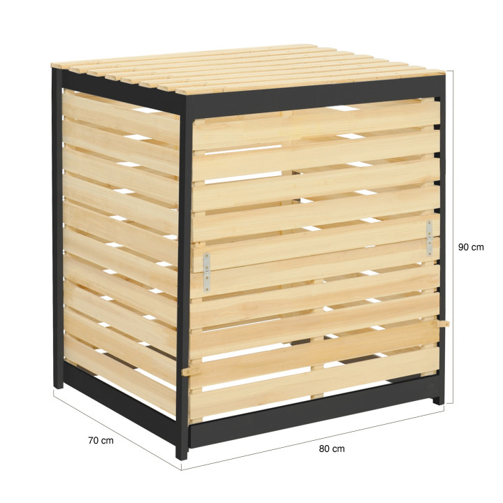 Composteur en bois de 500L | ID Market
