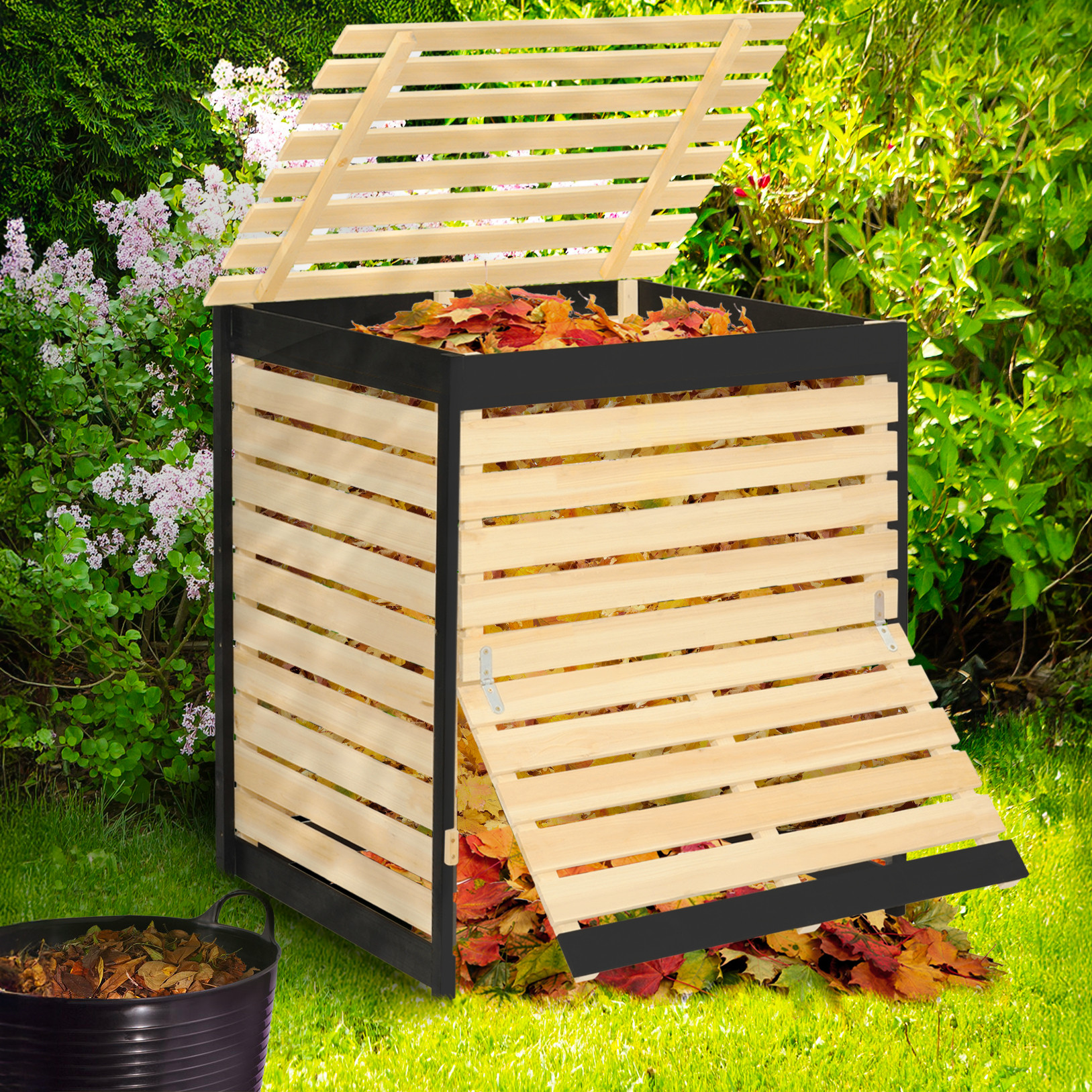 Bac à compost en bois 500L