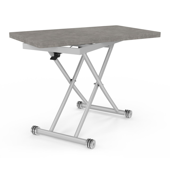 Hefbare salontafel met blad in betoneffect - URBANA | ID Market
