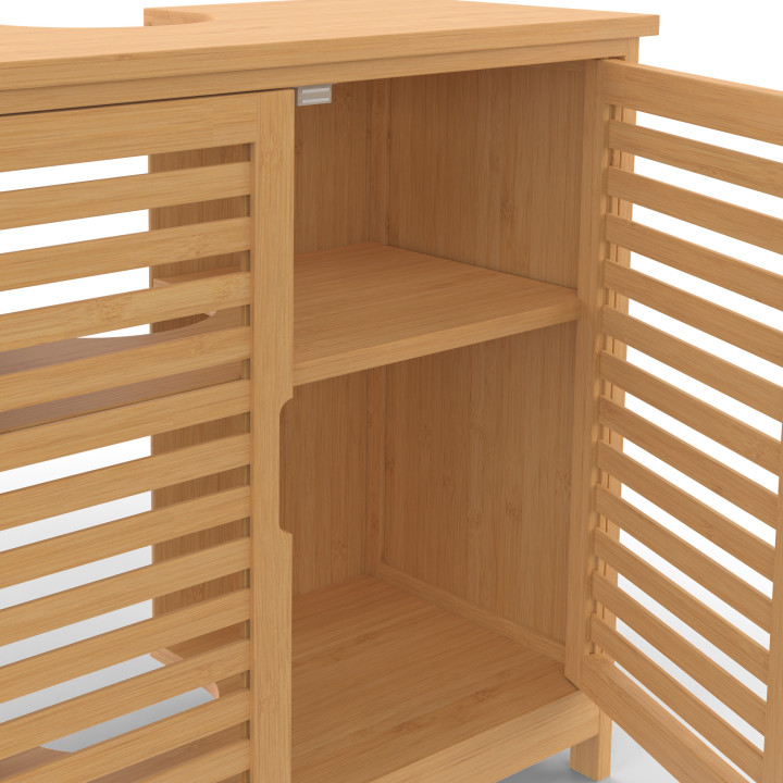 Meuble sous lavabo salle de bain bambou BEA