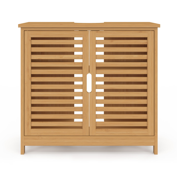 Meuble sous lavabo salle de bain bambou BEA