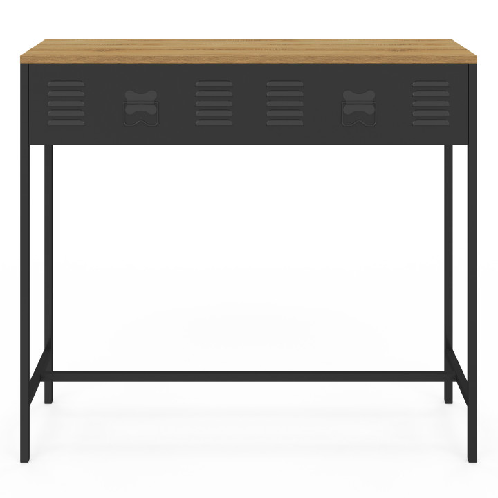 Industriële console 1 lade hout en metaal - ESTER | ID Market