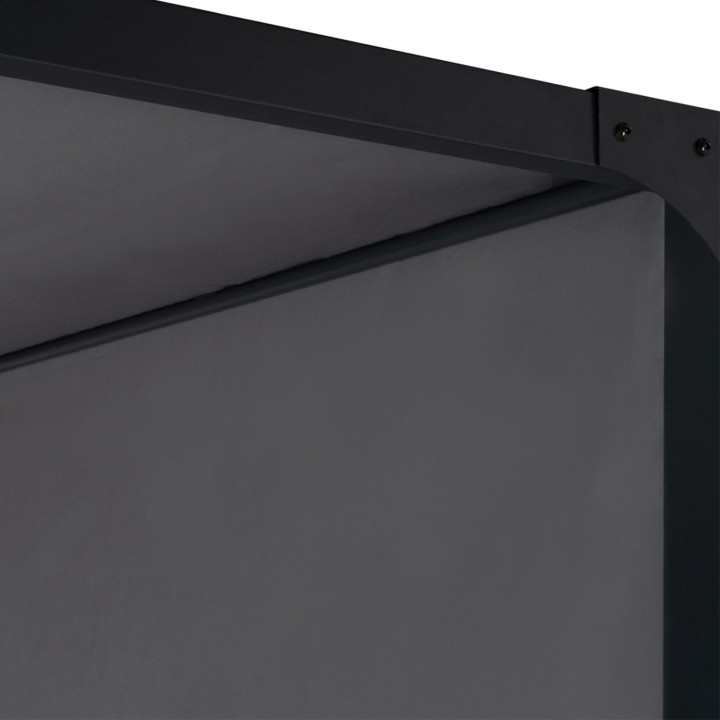 Schuifpergola 3x6m in antracietgrijze stof | ID Market