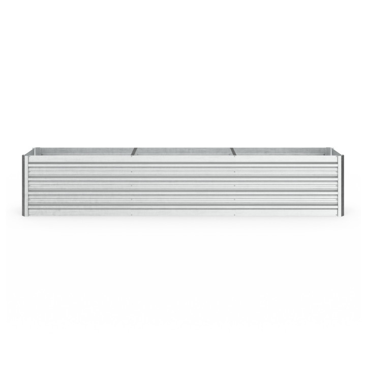 Metalen verhoogde plantenbak rechthoekig frame 240 x 40 x 45 cm | ID Market