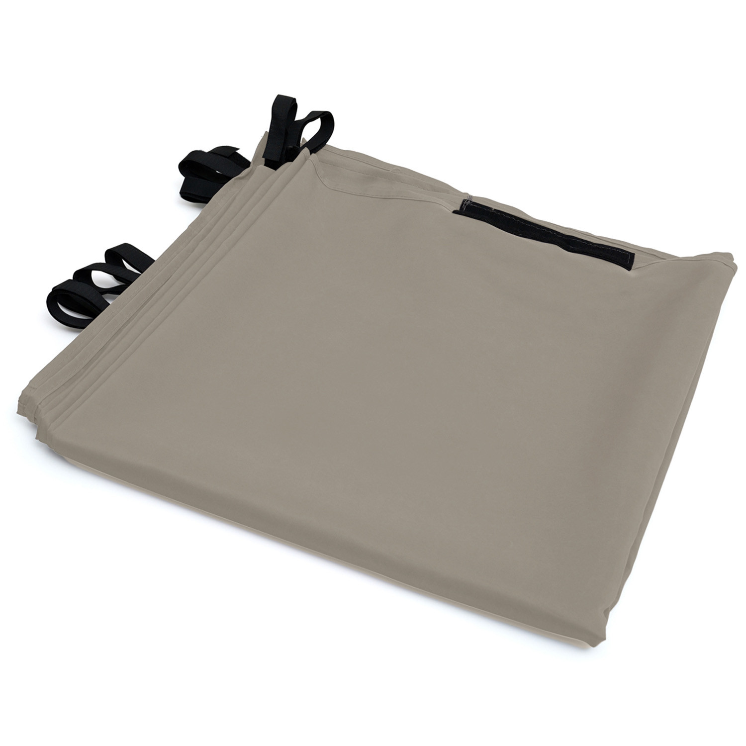 Rideaux de 3 et 4 M avec fermeture éclair pour pergola taupe : lot de 2