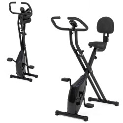 Opvouwbare hometrainer verstelbare stoel met rugleuning multifunctioneel LCD-scherm | ID Market