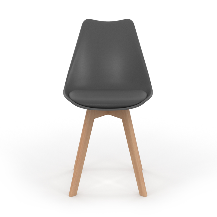 Chaises mix color Scandinaves : gris, blanc, noir - Lot de 6 - SARA | ID Market
