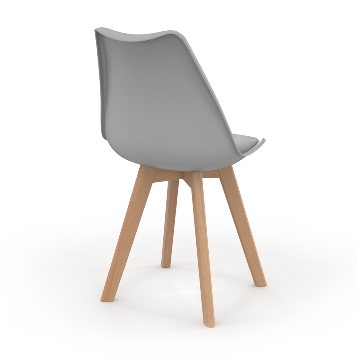 Mix color stoelen: grijs, wit, zwart - Set van 6 - SARA | ID Market