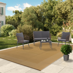 Alfombra exterior efecto yute 270x370cm - KEOLA | ID Market