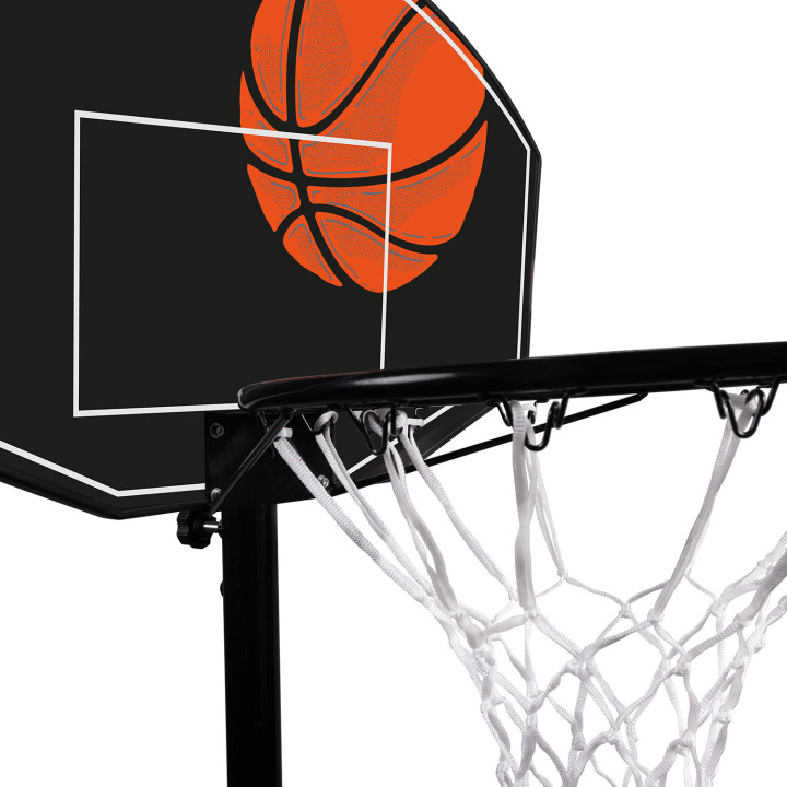 Canasta de baloncesto regulable en altura de 240 a 305 cm | ID Market