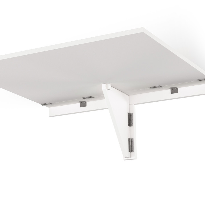 Scaffale a muro pieghevole per 2 persone, legno bianco L.70cm - EXPRESSO | ID Market