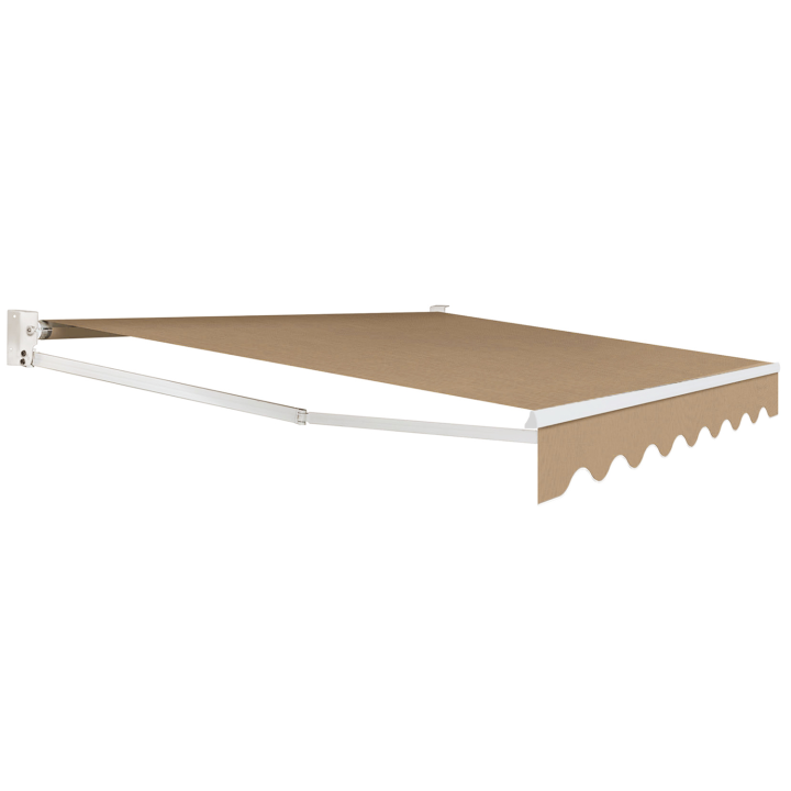 Store banne manuel 3,80x3M couleur taupe | ID Market