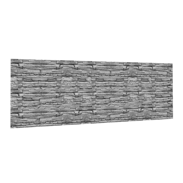 Brise vue occultant motif de pierre grise 1,8 x 10 M | ID Market