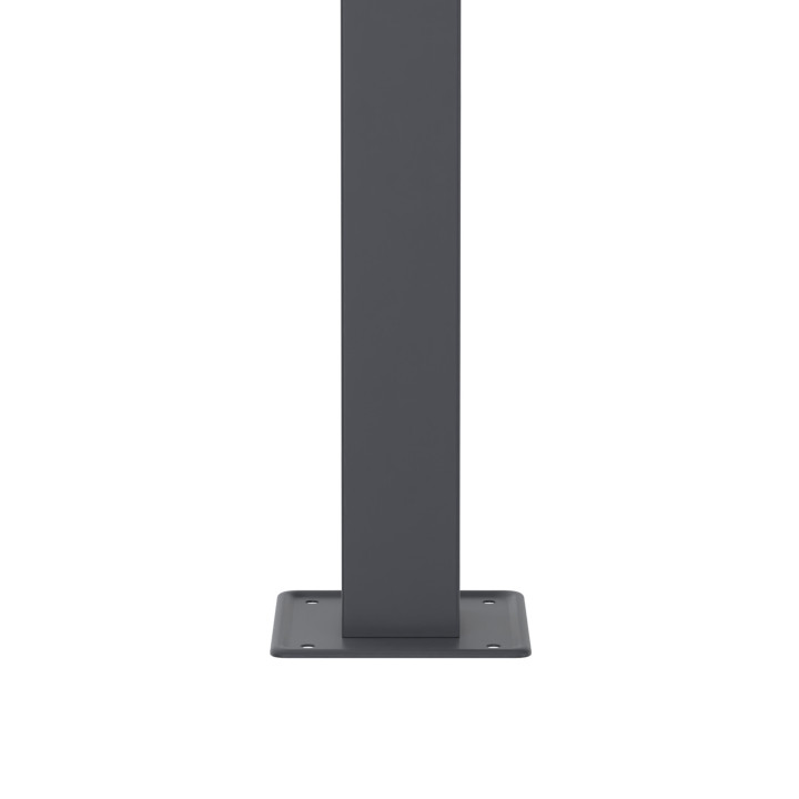 Pérgola con toldo y techo ajustable 3x4M gris antracita | ID Market