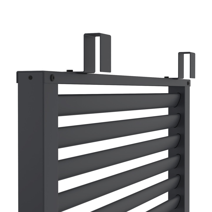 Pergola persienne gris anthracite avec toit rétractable et 4 pans modulables 3x4M | ID Market Pergola persienne gris anthracite avec toit rétractable et 4 pans modulables 3x4M | ID Market