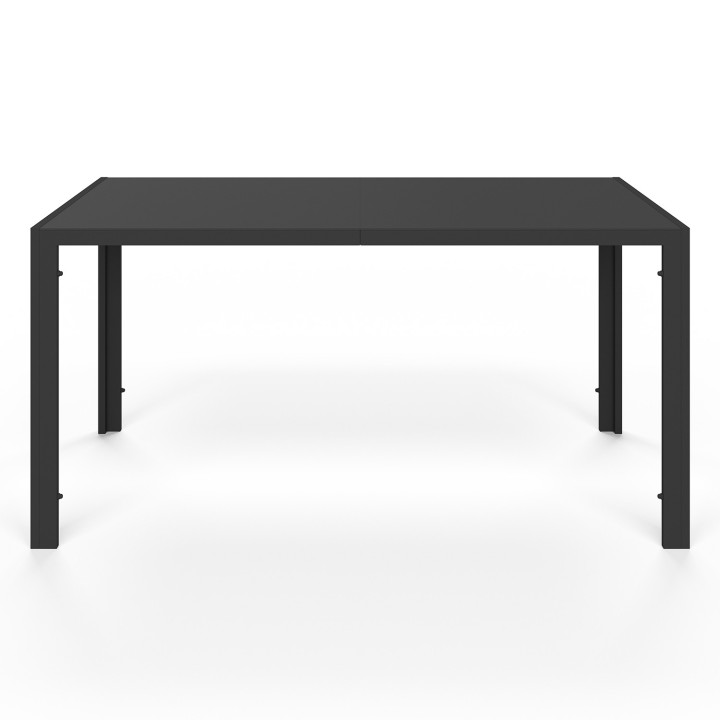 Tuinmeubelset met 6 zwarte textilene en touw stoelen, licht rotan - MADEIRA |ID Market