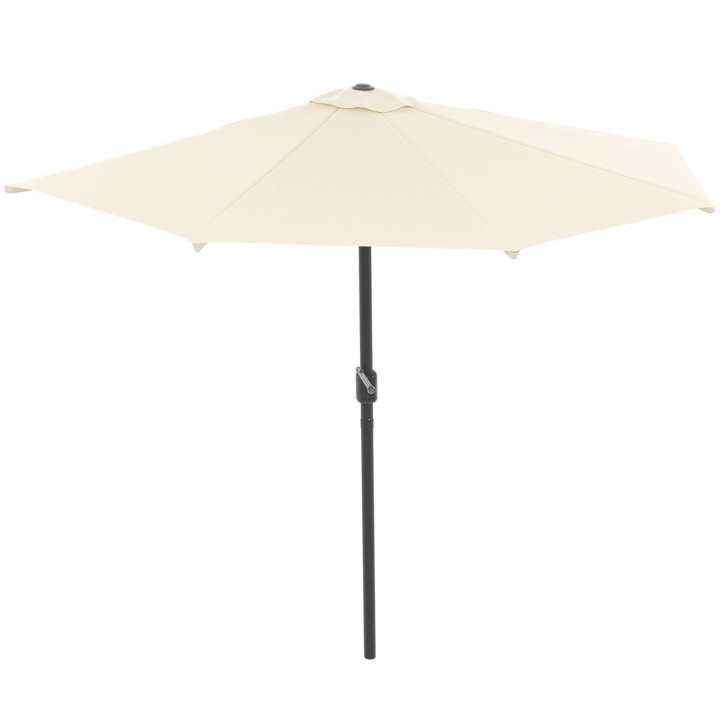 Demi parasol de balcon CORTE écru 2,7x1,35 m avec housse Demi parasol de balcon CORTE écru 2,7x1,35 m avec housse