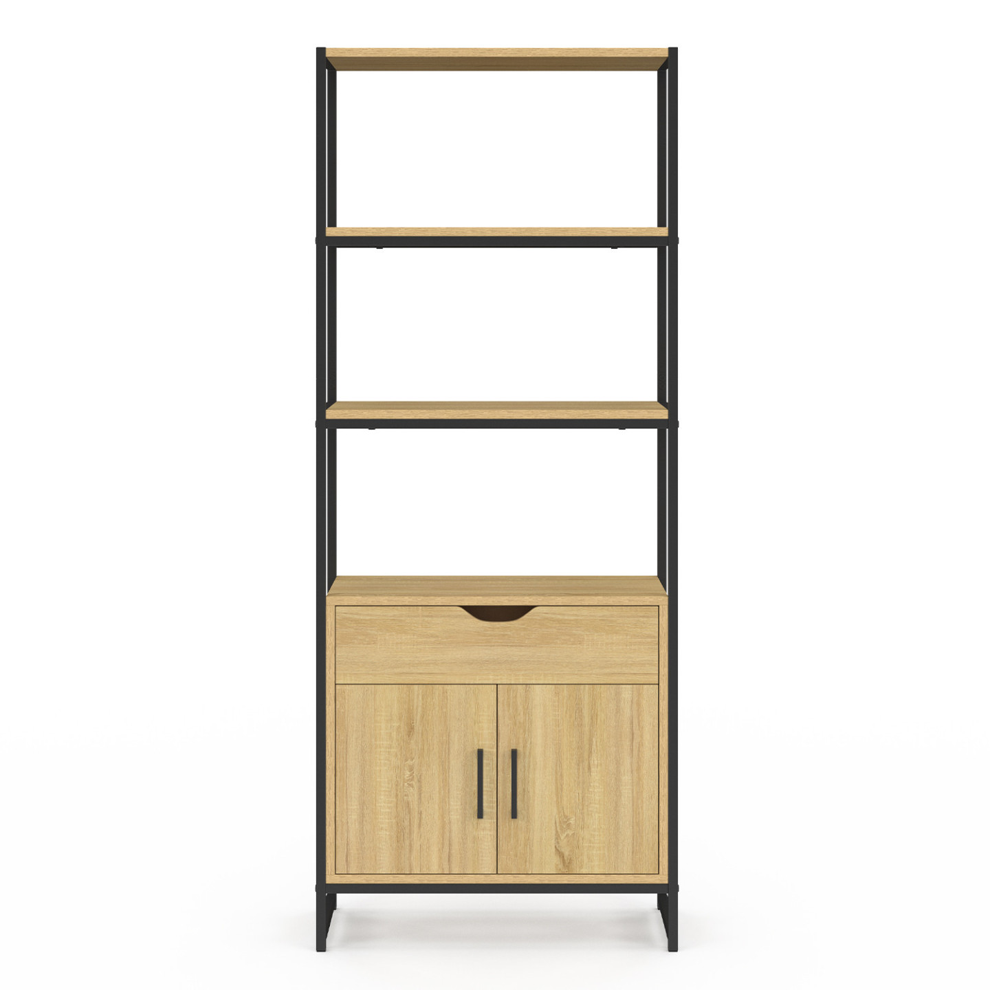 Idmarket MEUBLE WC JULIETTES 3 PORTES - Colonne de salle de bain - Rue du Commerce