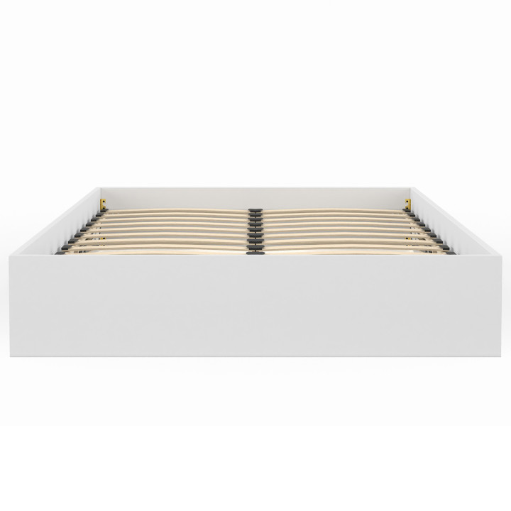 SANDSIDE tweepersoons commodebed met lattenbodem 140 x 190 cm wit