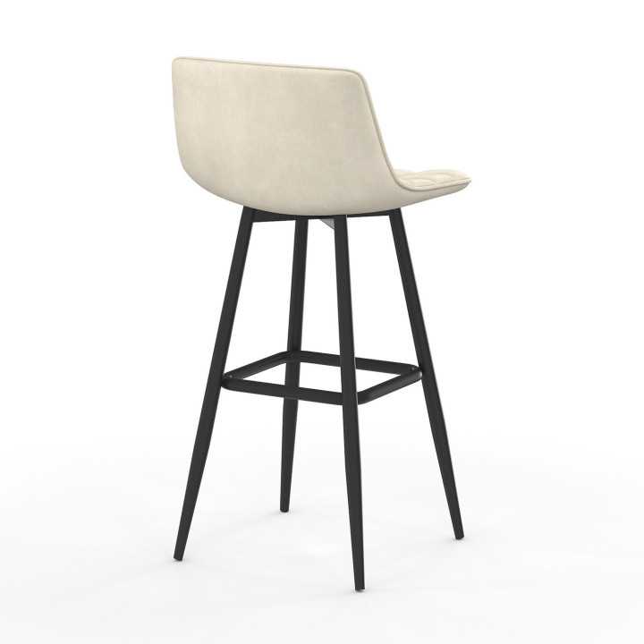 Moderne beige Barhocker - 4er Set - MADY | ID Market