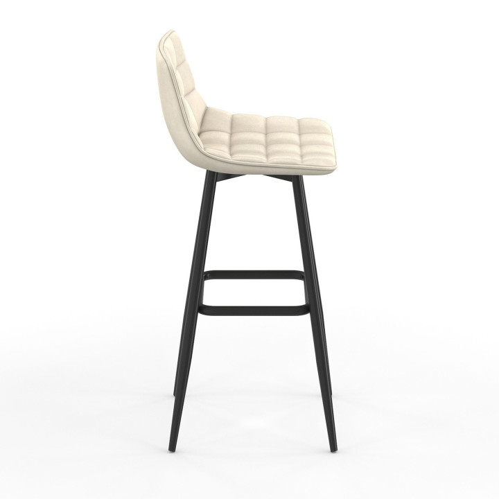 Moderne beige Barhocker - 4er Set - MADY | ID Market