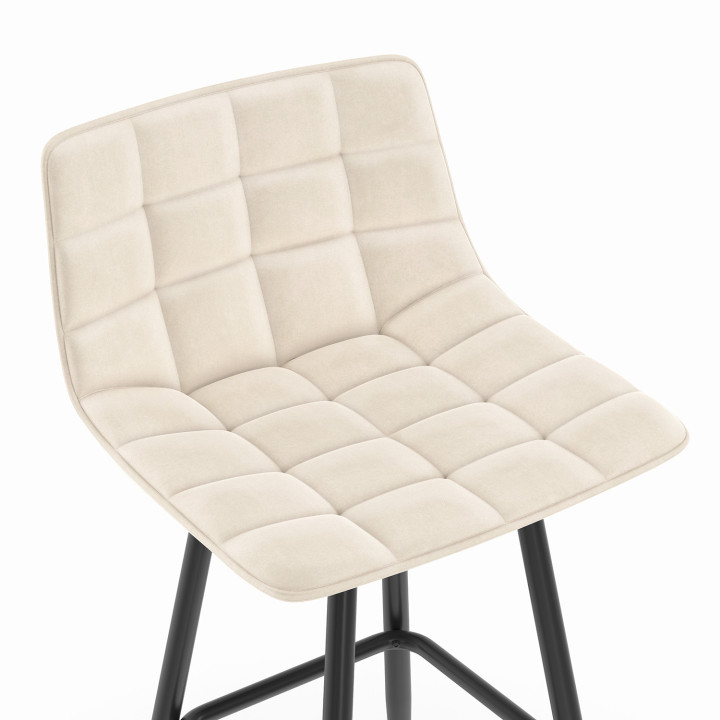 Set di 4 sgabelli da bar MADY beige