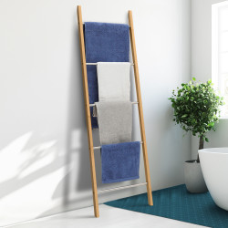 Toallero escalera de bambú, 5 niveles - RITA | ID Market