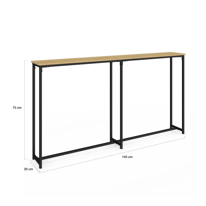 Industrieel ontwerp console tafel einde bank - DETROIT | ID Market
