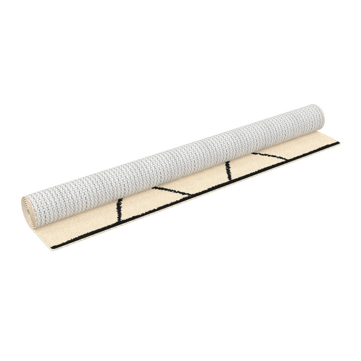 Tapis d'intérieur rectangle à motifs berbère 160 x 220 cm - CASA | ID Market