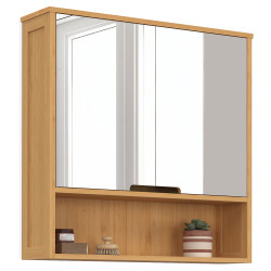 16851 - Mueble colgante de bambú con espejo Mueble colgante de bambú con espejo - BEA | ID Market