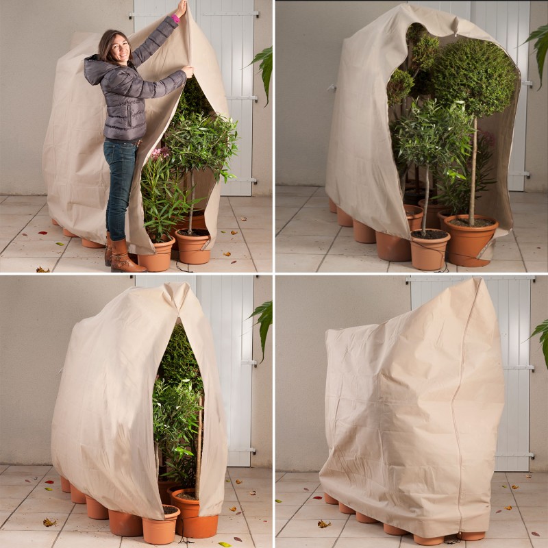 Housse d'hivernage 120x180 cm pour plantes et arbustes