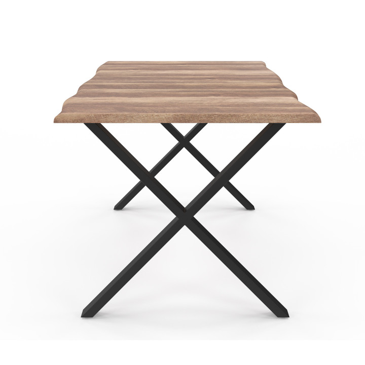 Mesa de comedor industrial con patas en forma de X 160 cm - DAKOTA | ID Market