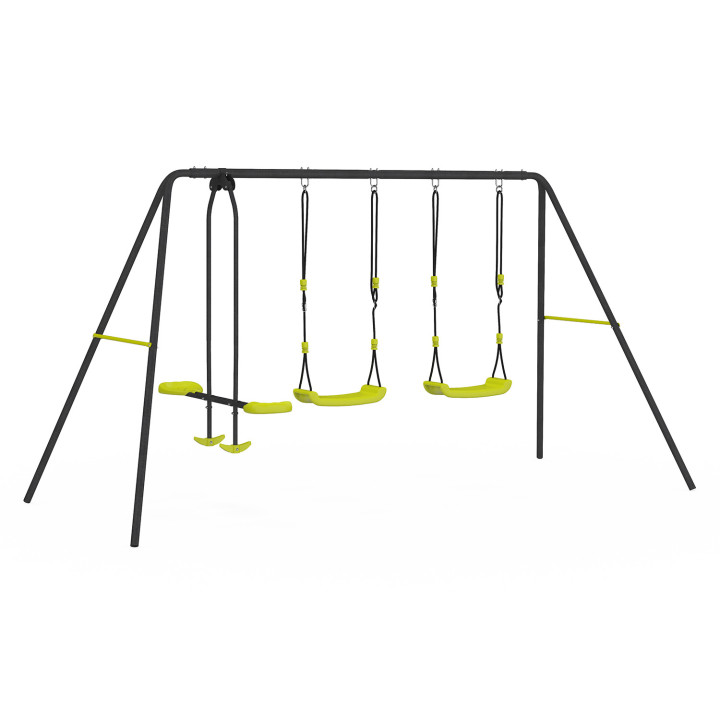 Columpio de jardín para exterior 3 marcos | ID Market