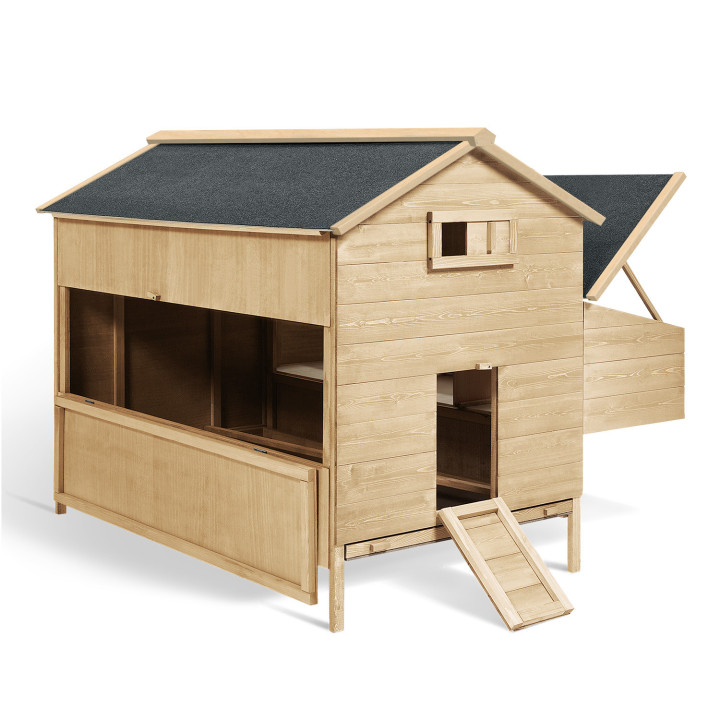 Poulailler chalet XXL pour poules avec pondoir en bois