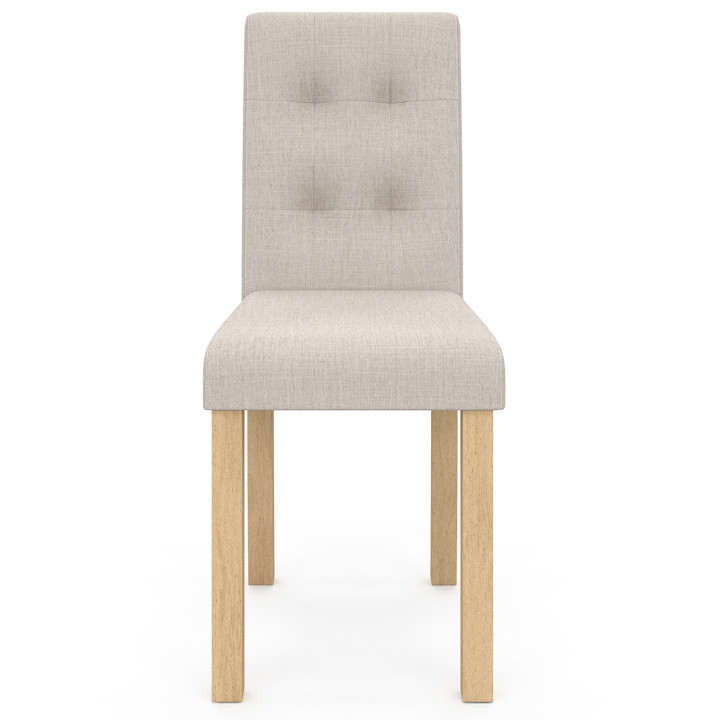 Scandinavische beige gestoffeerde stoelen - set van 6 - POLGA | ID Market