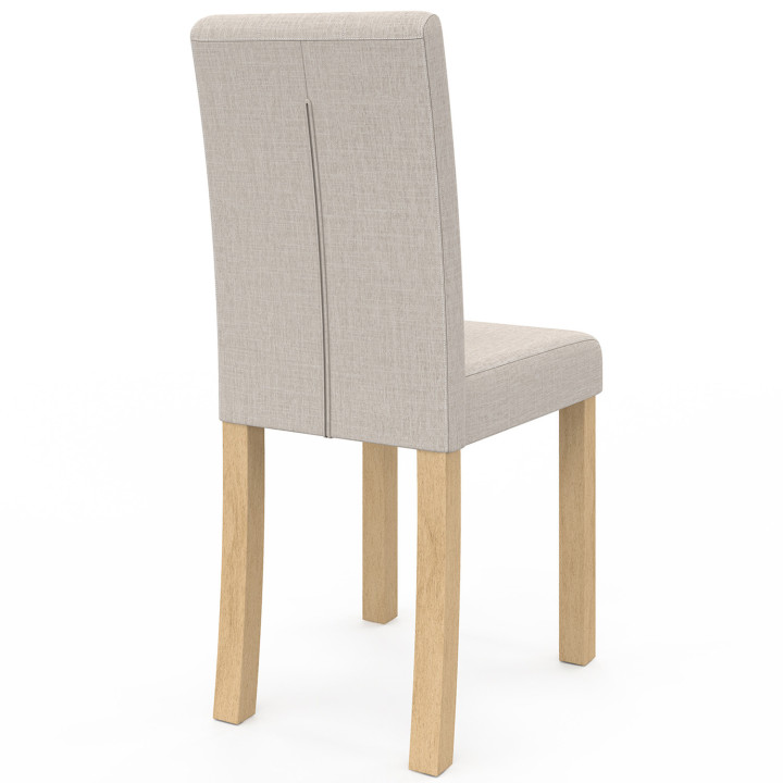 Scandinavische beige gestoffeerde stoelen - set van 6 - POLGA | ID Market