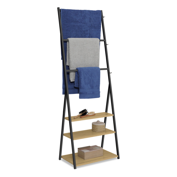 Handtuchhalter 3 Ebenen DETROIT 3 Regale Industriedesign