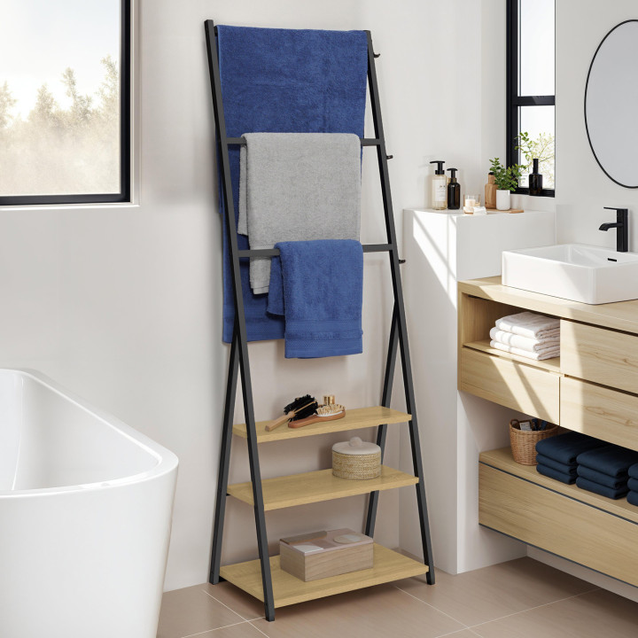 Toallero de diseño industrial de 3 niveles - DETROIT | ID Market