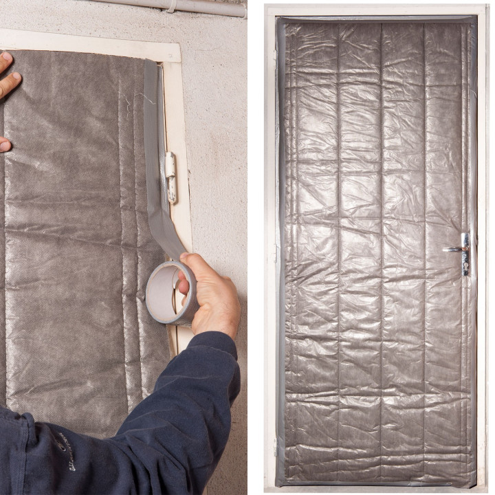 Kit isolation porte de service 210 x 85 cm Kit isolation porte de service 210 x 85 cm