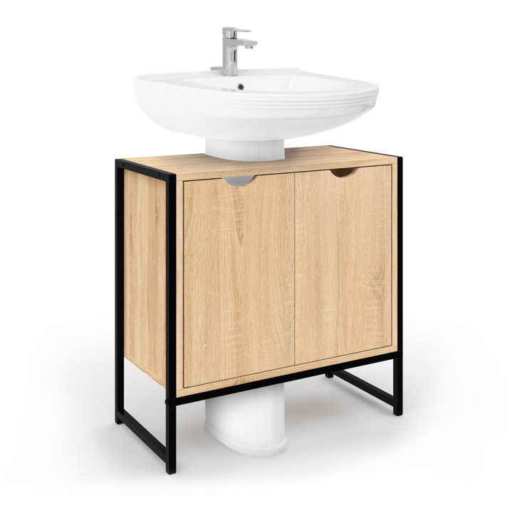 Meuble sous-lavabo salle de bain DETROIT design industriel