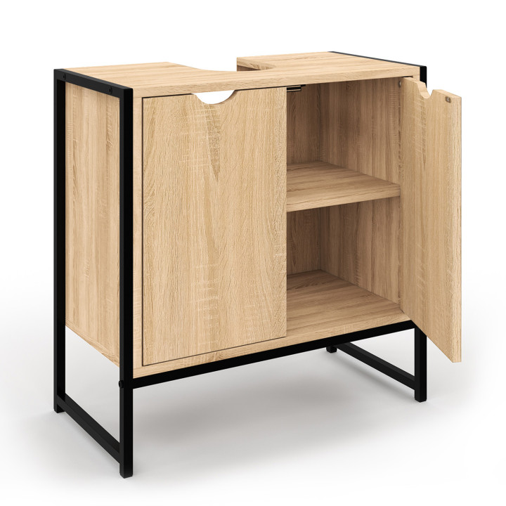 Mueble de baño de metal y madera - DETROIT | ID Market