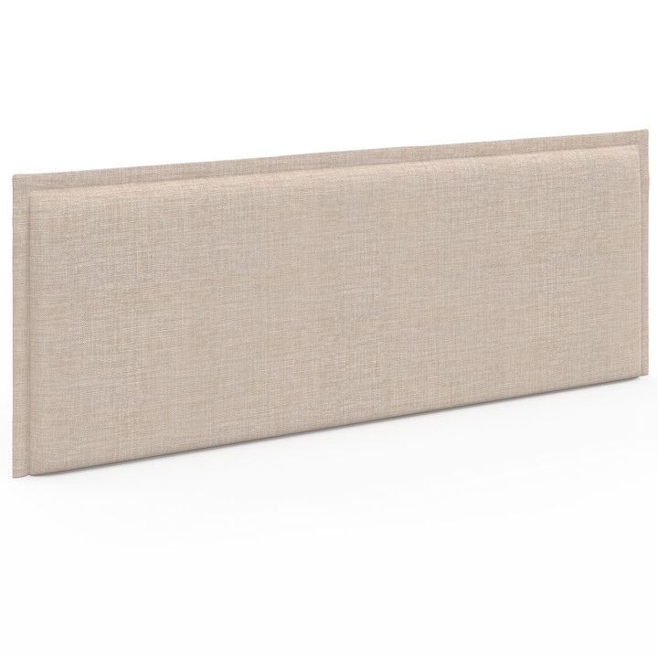 Hang-hoofdbord ALHYA 160 cm in beige linnen stof