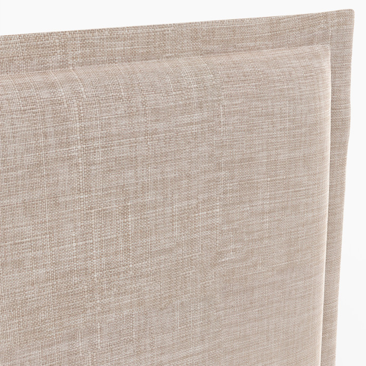 Hang-hoofdbord ALHYA 160 cm in beige linnen stof