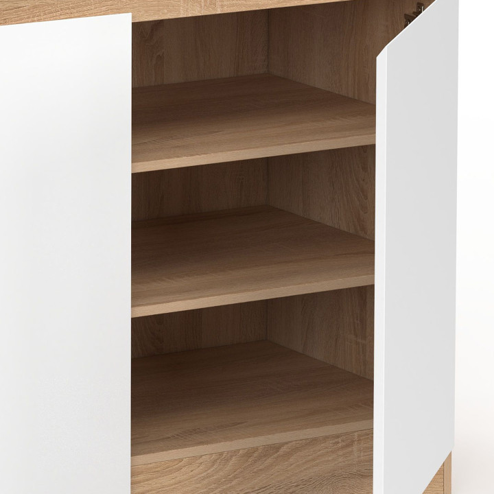 Mueble zapatero 12 pares 2 puertas 1 cajón - TOMI | ID Market