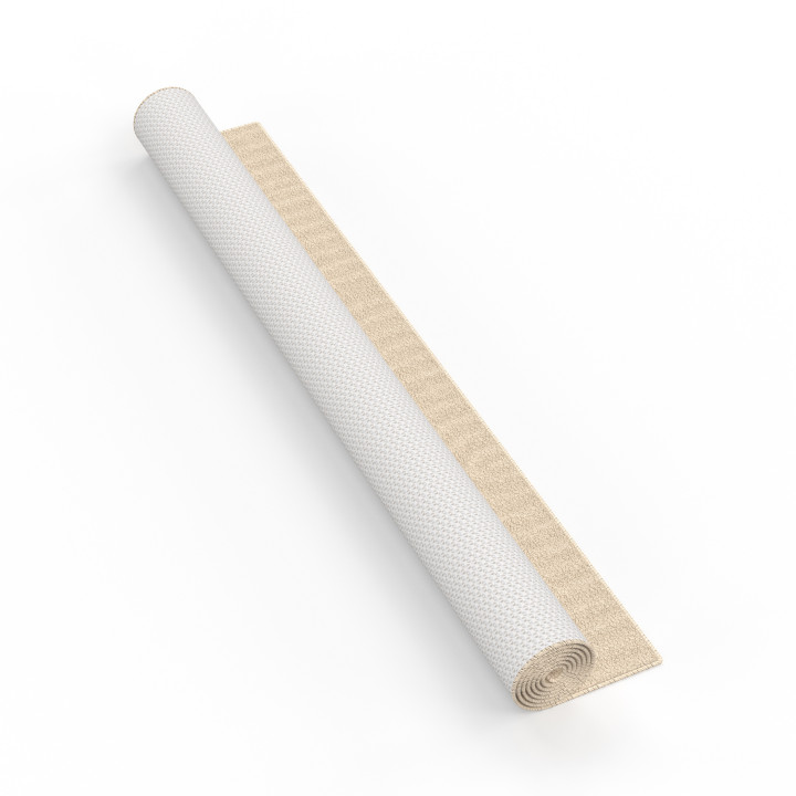 Tappeto rettangolare per interni con motivo circolare beige 160 x 220 cm - JADA | ID Market