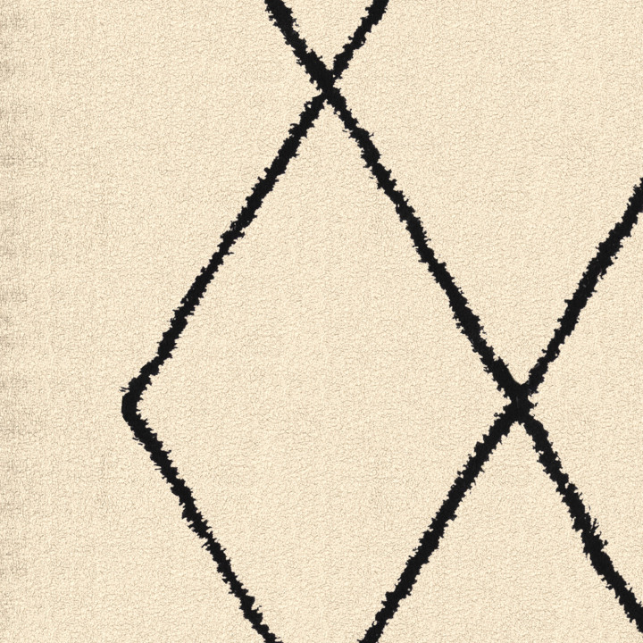 Tapis d'intérieur rectangle CASA motifs berber 120 x 170 cm