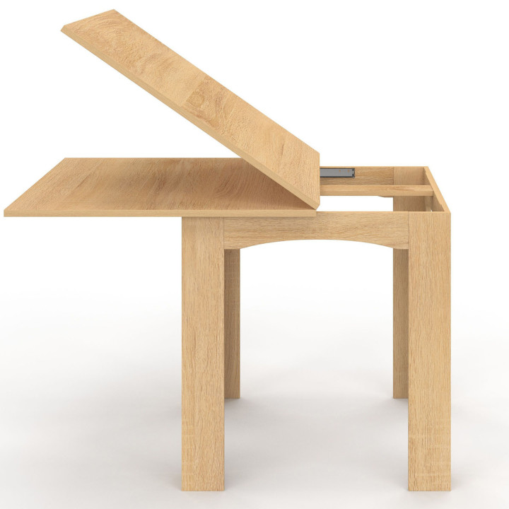 Table à manger extensible rectangle DONA 4-8 personnes hêtre 80-160cm Table à manger extensible rectangle DONA 4-8 personnes hêtre 80-160cm