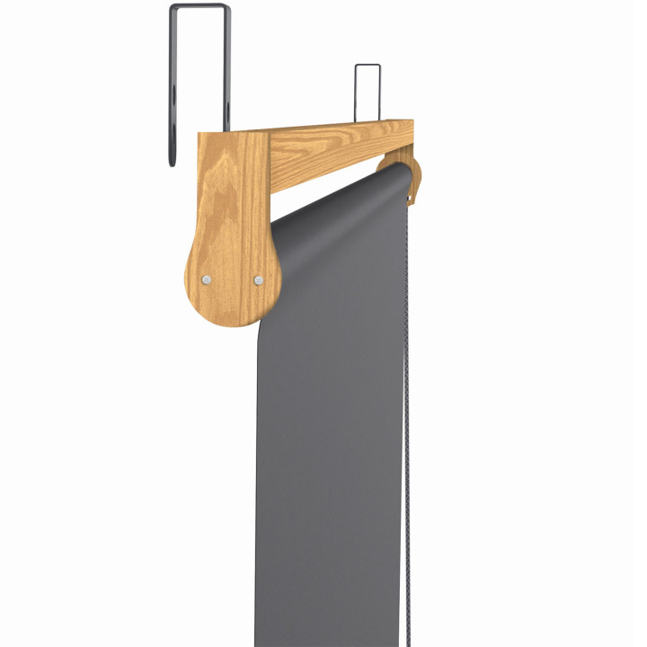 Pérgola efecto madera techo retráctil 3x4M y 4 toldos gris antracita | ID Market