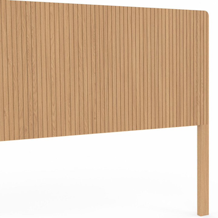 JULIETTE 160 cm vrijstaand hoofdbord met houten lamelleneffect