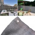 Brise vue renforcé 1 x 10 M gris 90 gr/m² classique